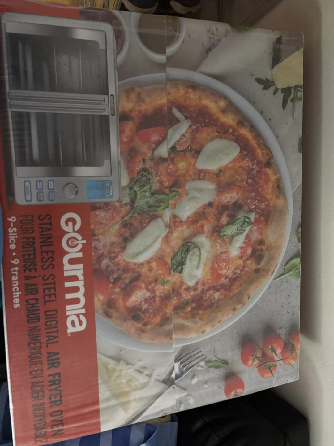 New Gourmia Stainless Steel Digital Air Fryer Oven