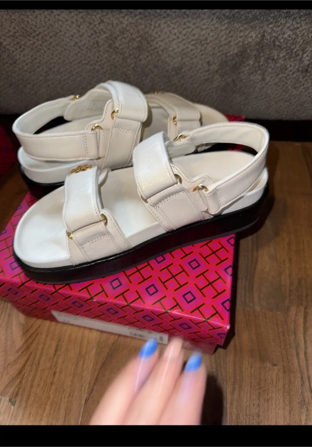 Tory Burch Kira Sport Sandal - Size 6.5 - New Ivory image indicator(3)