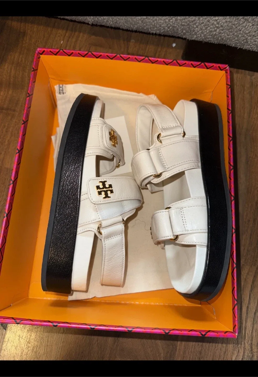 Tory Burch Kira Sport Sandal - Size 6.5 - New Ivory image indicator(2)