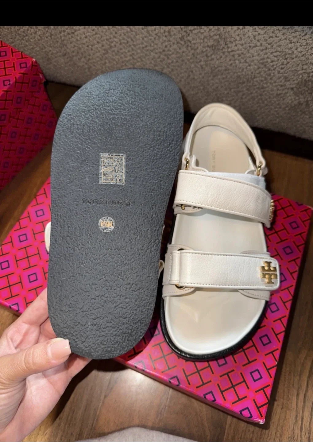 Tory Burch Kira Sport Sandal - Size 6.5 - New Ivory image indicator(5)