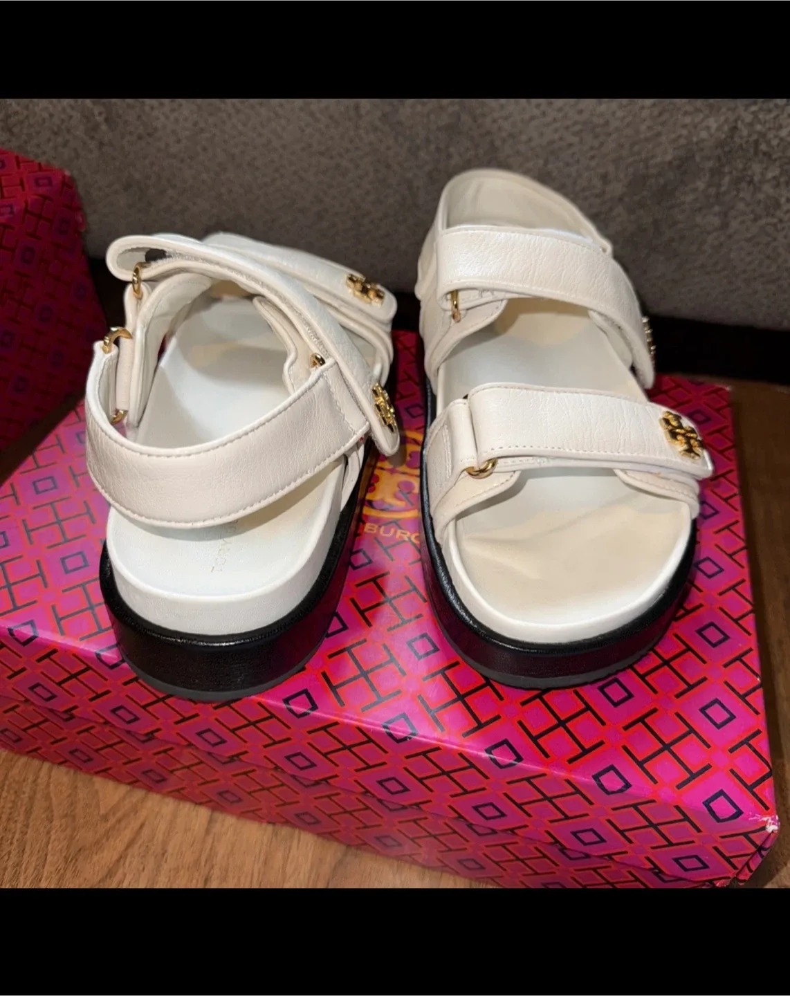 Tory Burch Kira Sport Sandal - Size 6.5 - New Ivory image indicator(6)