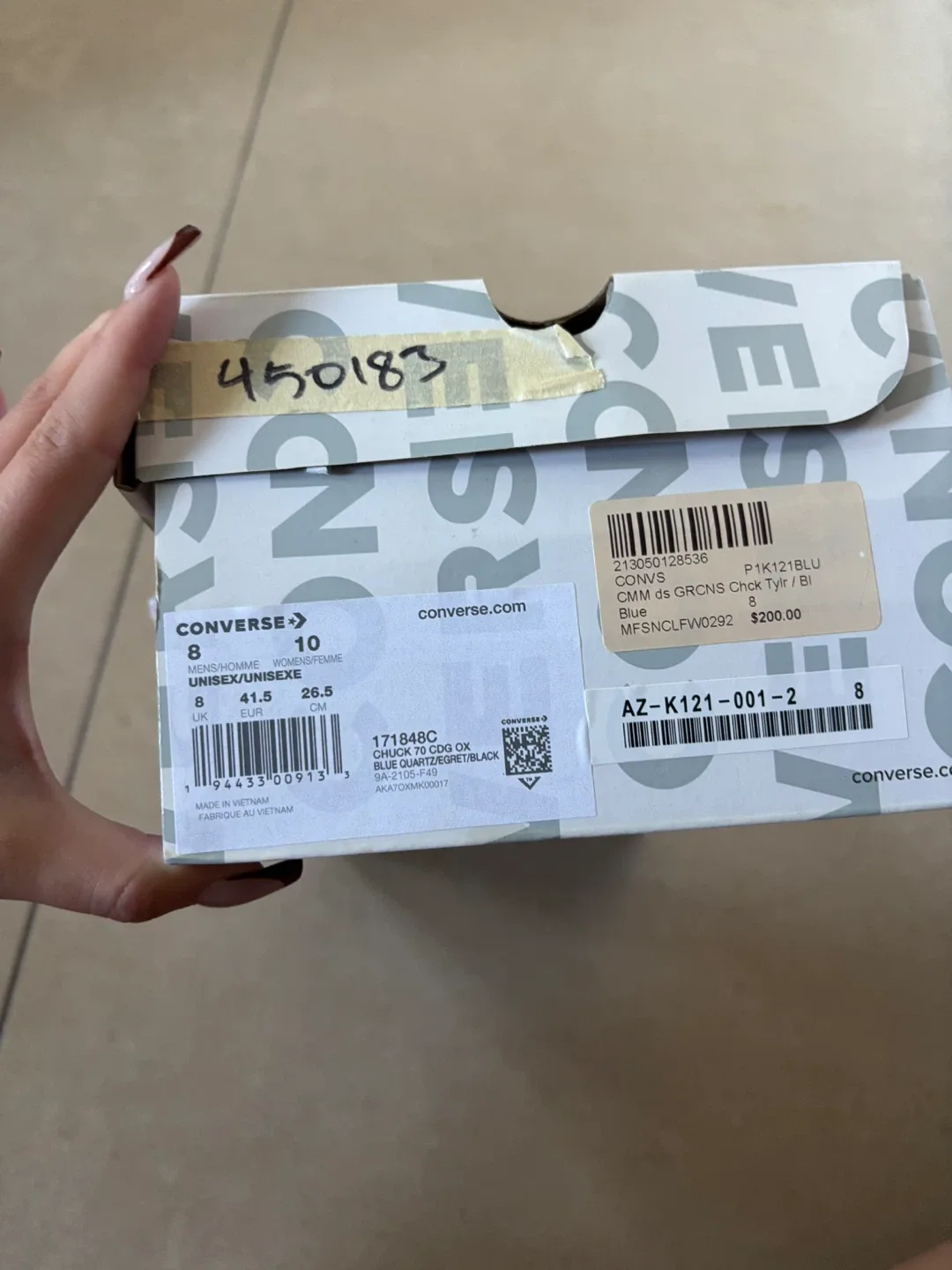 Converse x Comme des Garçons Chuck 70 Blue (US 8) image indicator(4)