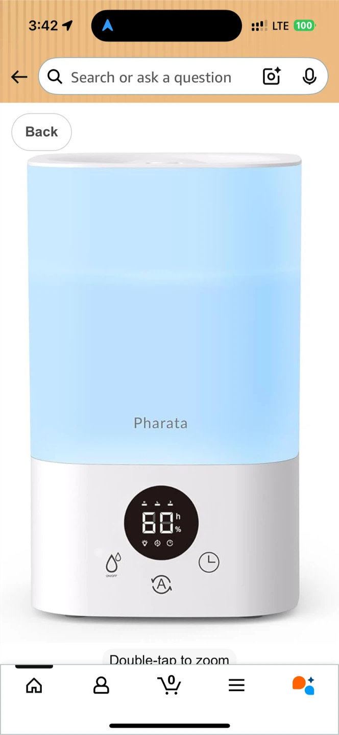 Pharata Cool Mist Humidifier - 3.5 Liters