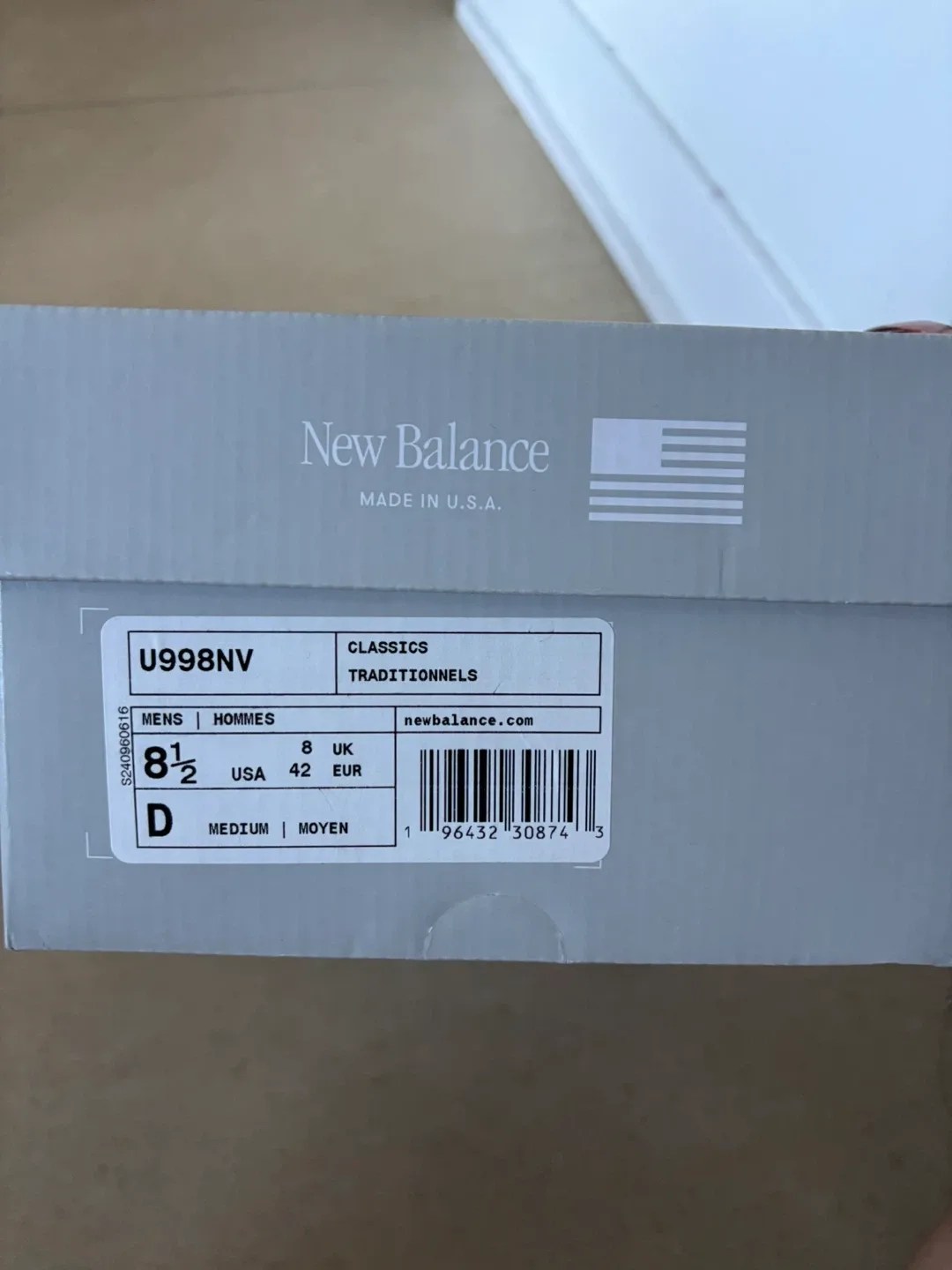 New Balance U998NV Blue Sneakers - Size 8.5 image indicator(3)