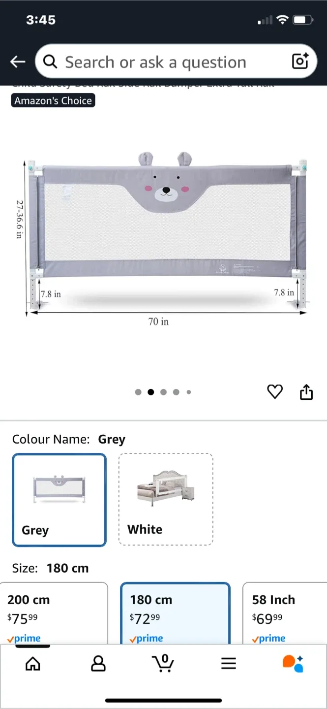 Grey Bear Design Bed Rail image indicator(3)