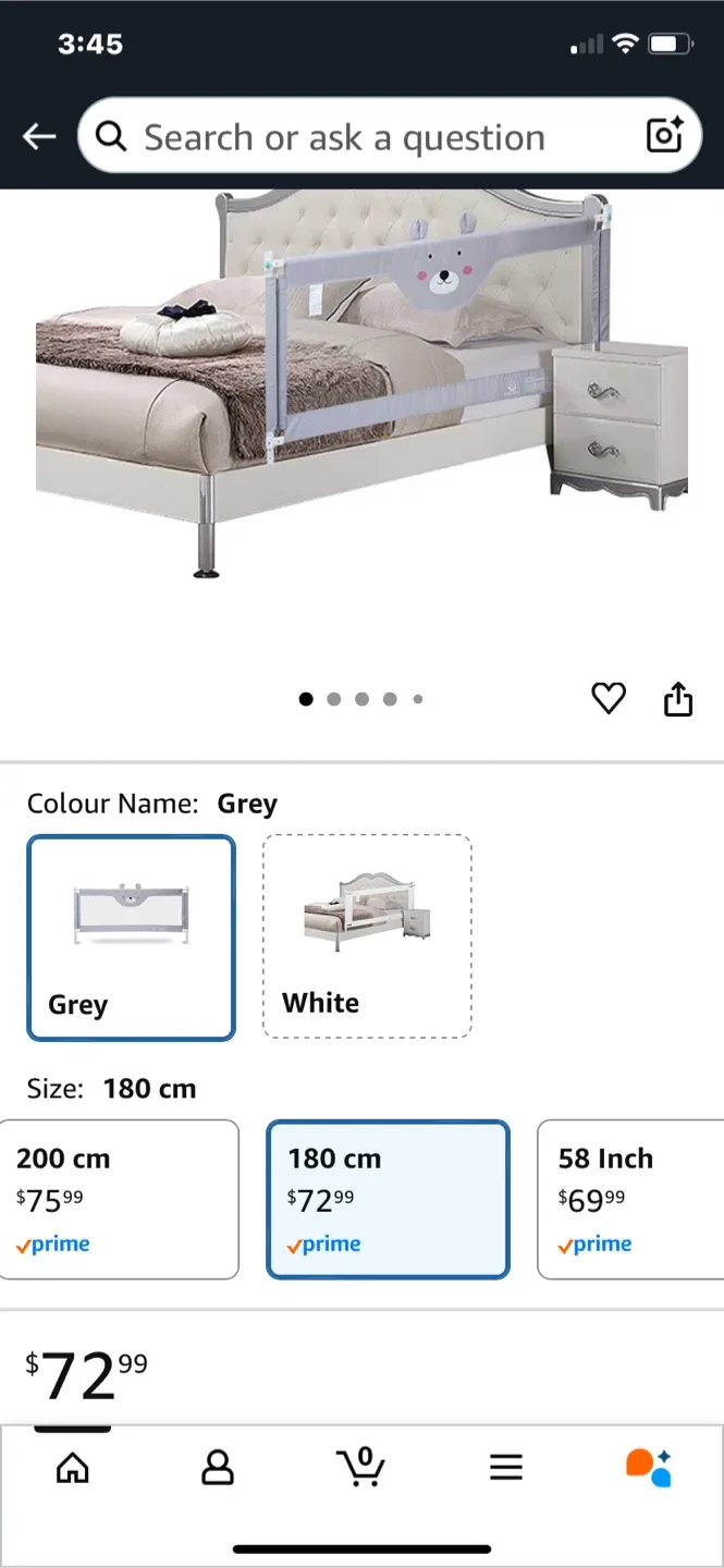 Grey Bear Design Bed Rail image indicator(2)