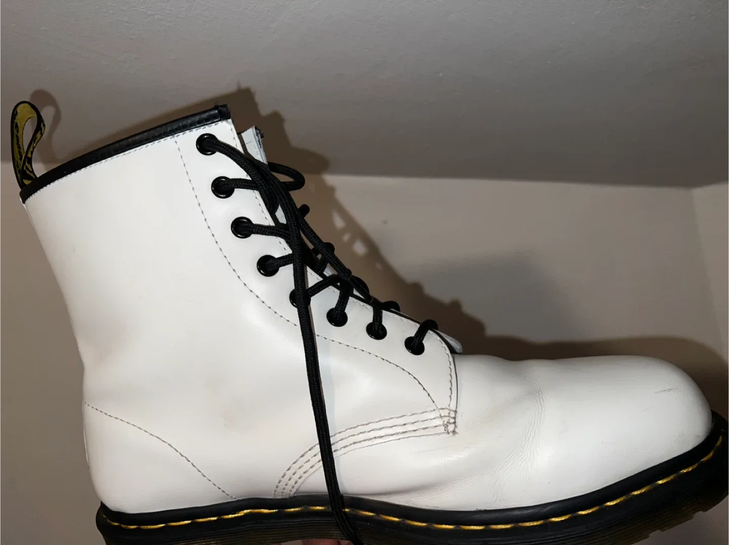 Dr. Martens 1460 White Leather Boots image indicator(3)