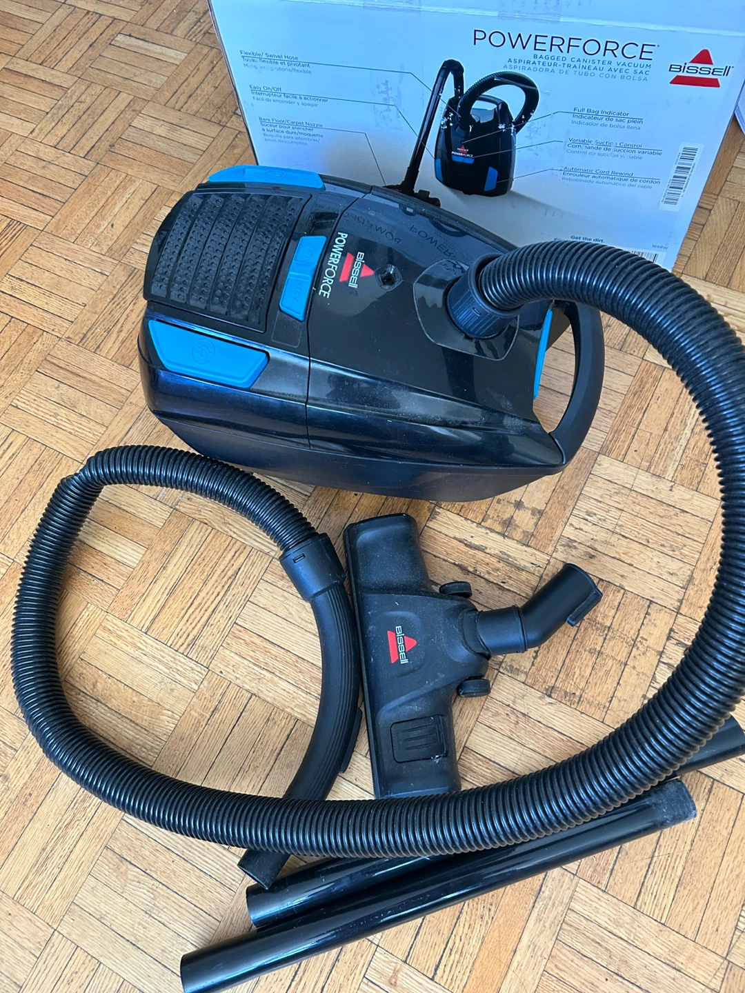 Bissell PowerForce Bagged Canister Vacuum