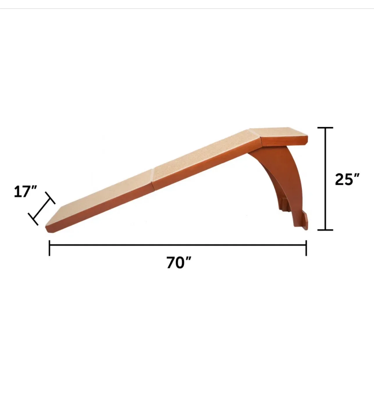 Pet Ramp - 70" x 17" x 25" image indicator(2)