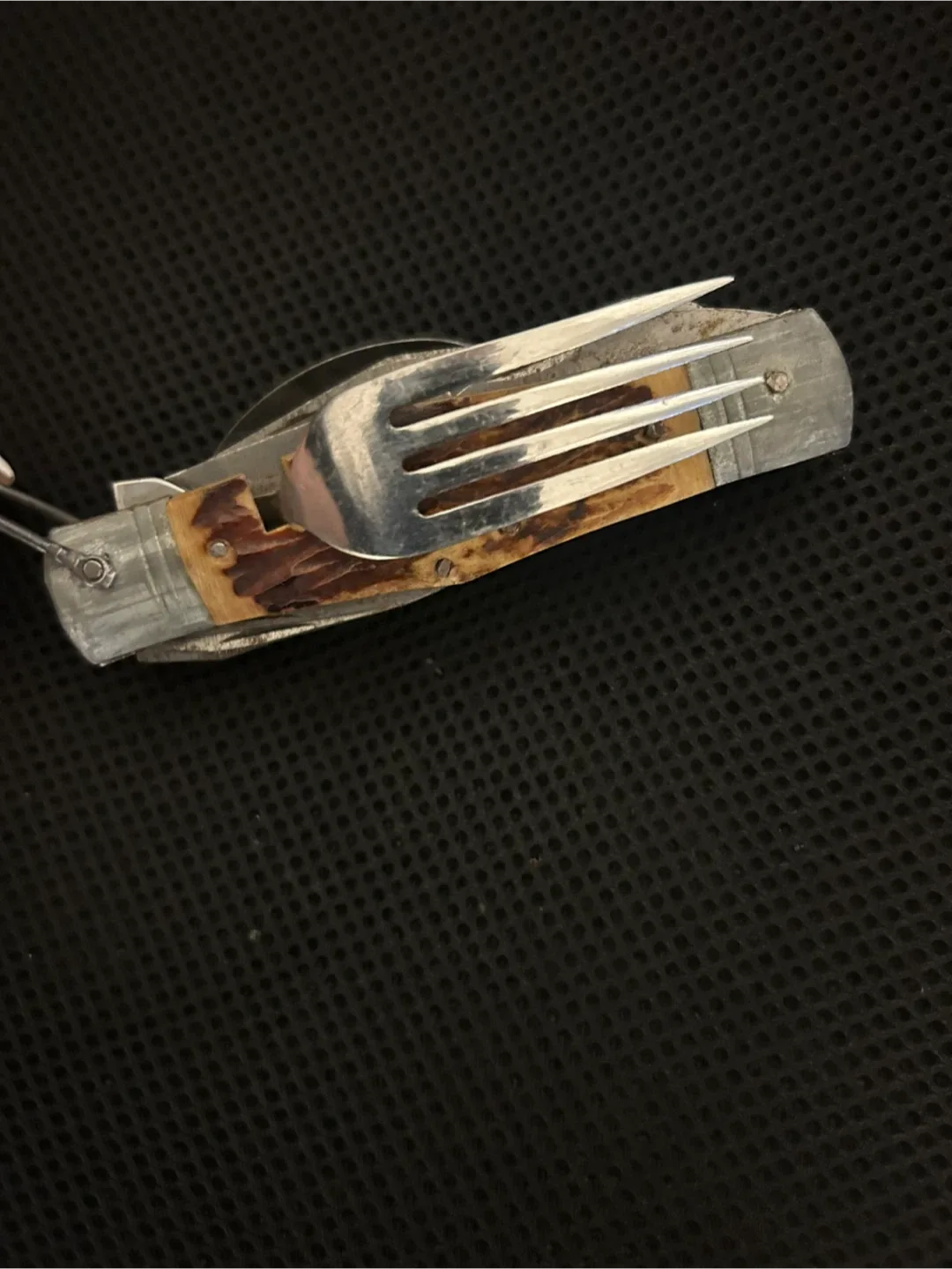 Vintage 1950 seki Japan Multi Tool bone handle pocket camp knife image indicator(2)