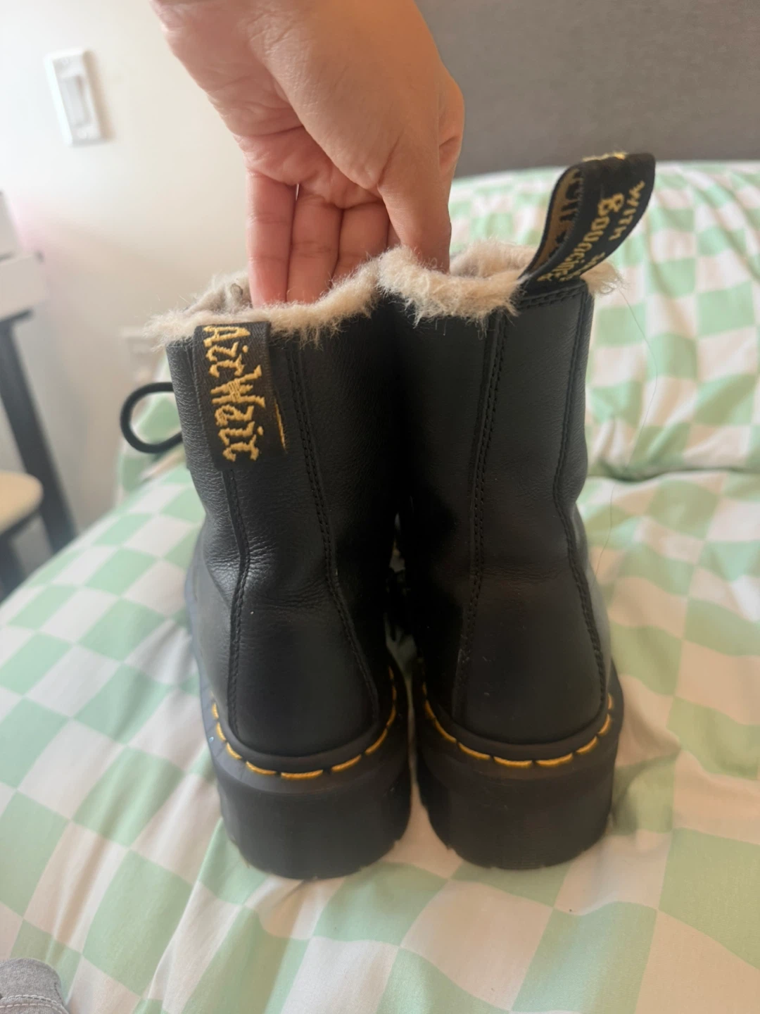 Dr. Martens Jadon FL Black Platform Boots - US 7 - photo 2