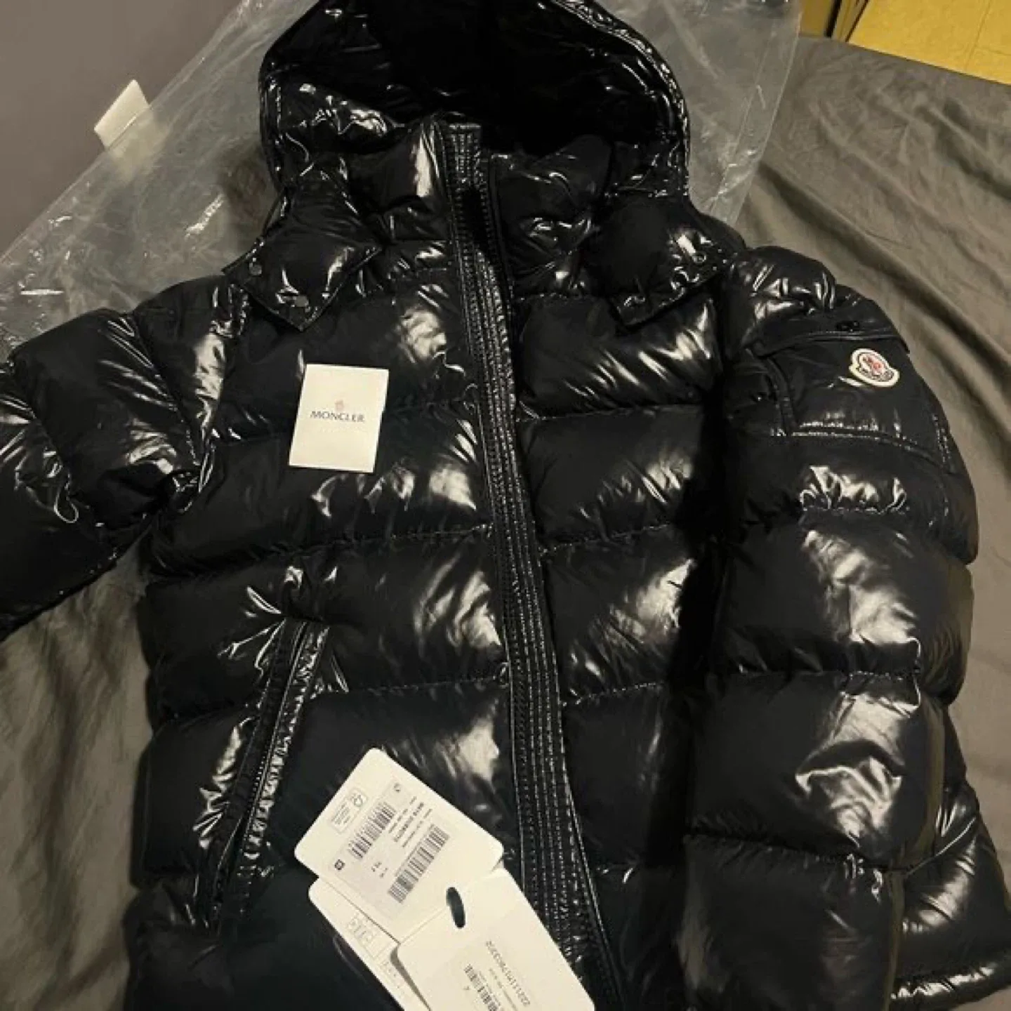 Moncler Black Padded Down Jacket thumbnail
