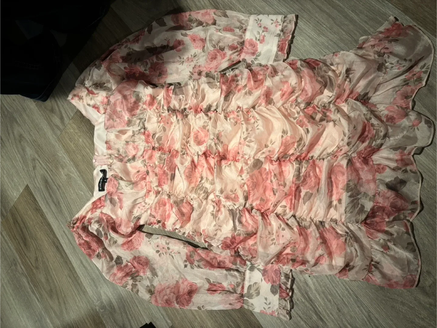 Elly Boutique Floral Ruffle dress thumbnail