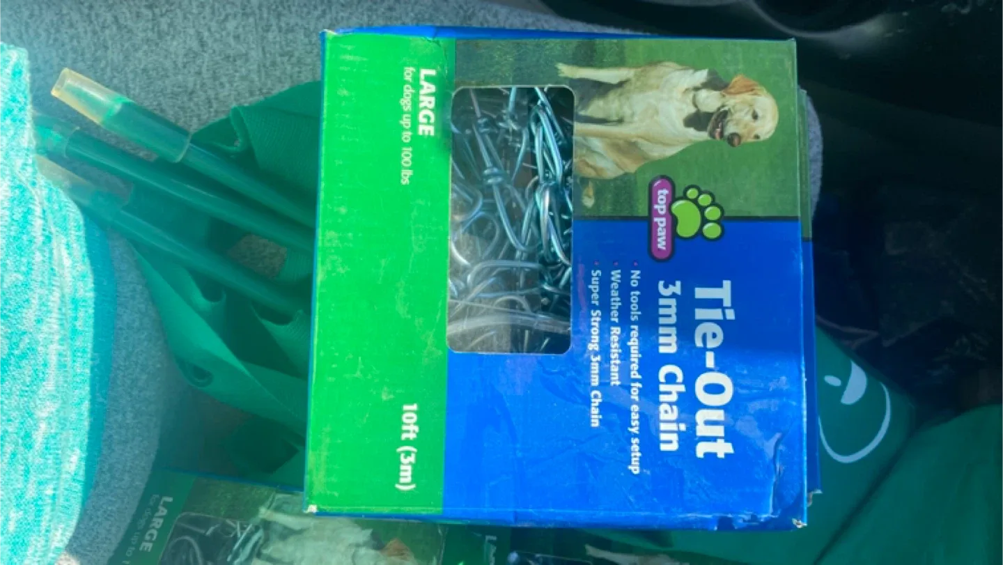 Top Paw Dome Stake & 3mm Tie-Out Chain image indicator(4)