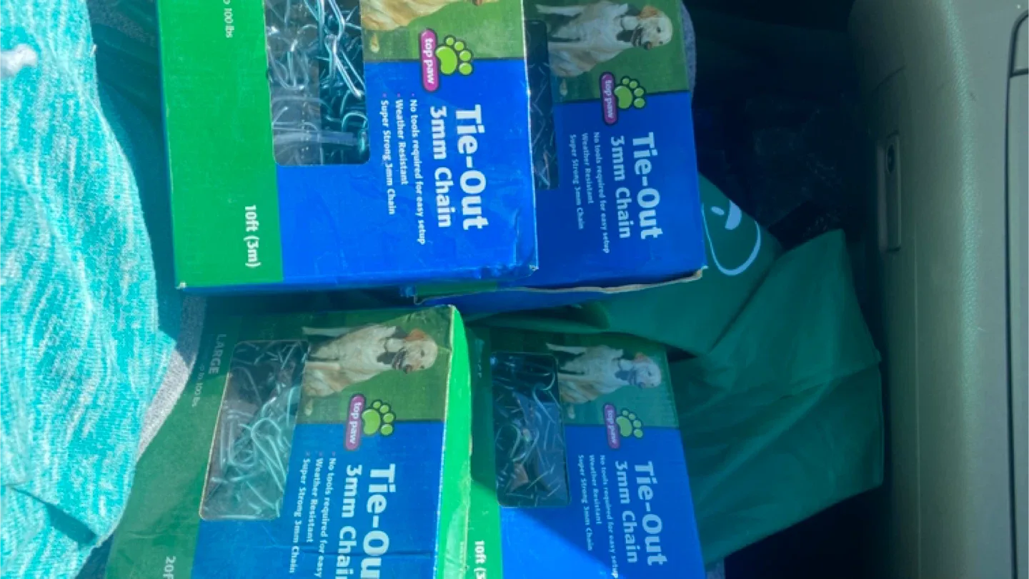 Top Paw Dome Stake & 3mm Tie-Out Chain image indicator(3)