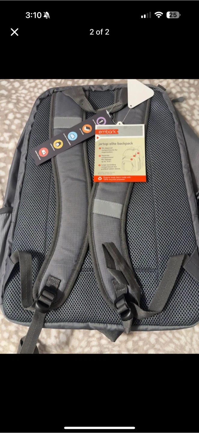 Embark Jartop Elite Backpack - Gray - photo 2