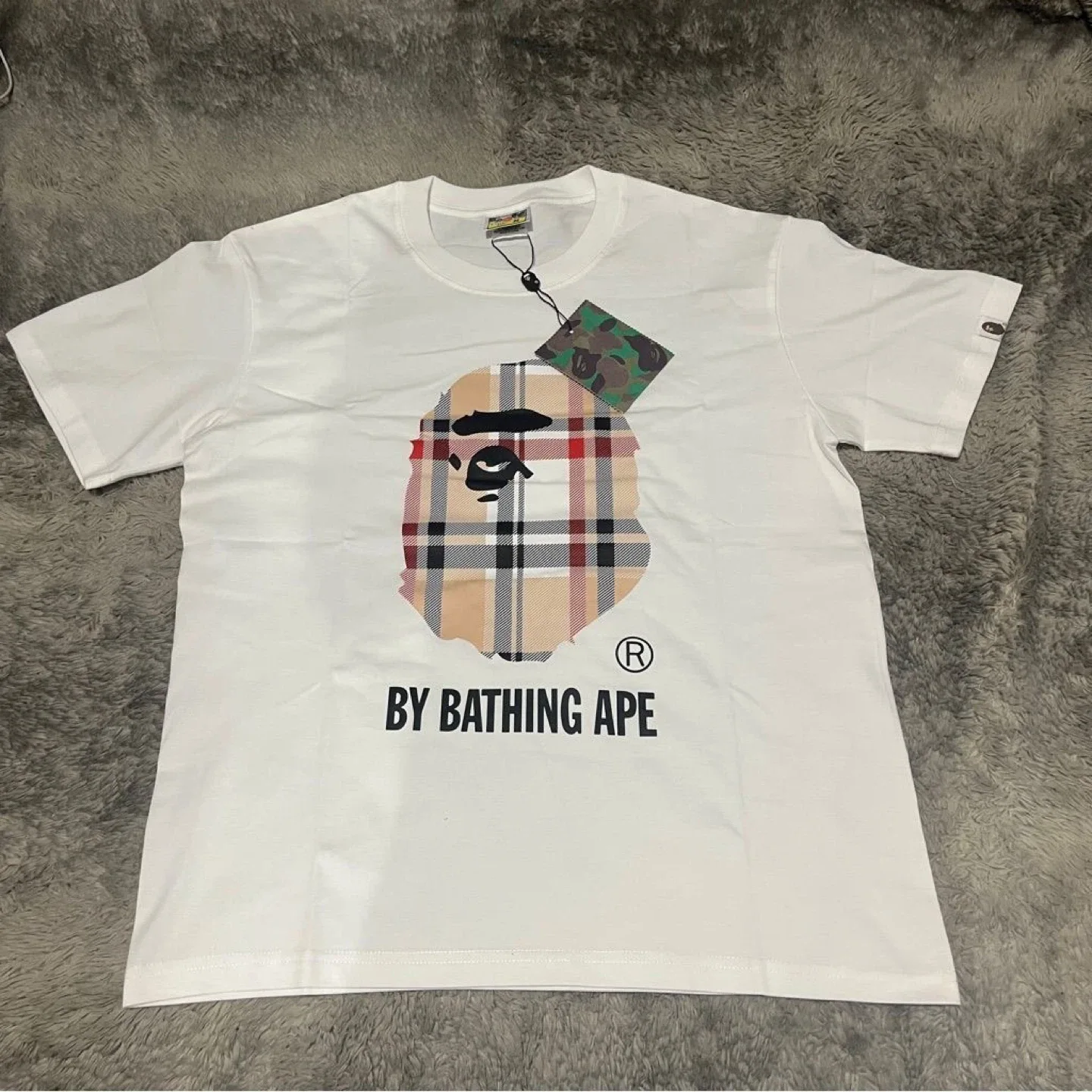 Bathing Ape x Burberry White T shirt thumbnail