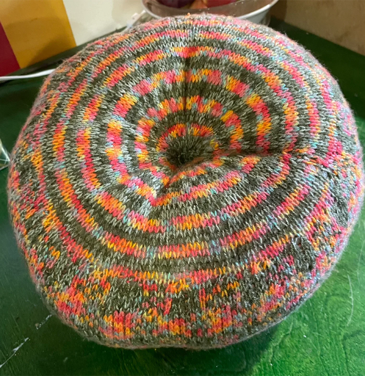 🥕HAND KNITTED PUMPKIN 🎃 CUSHION image indicator(2)