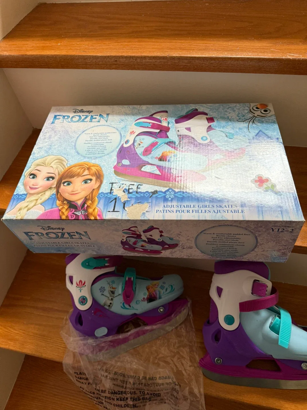 Disney Frozen Adjustable Girls Skates - Size 1-2 image indicator(2)