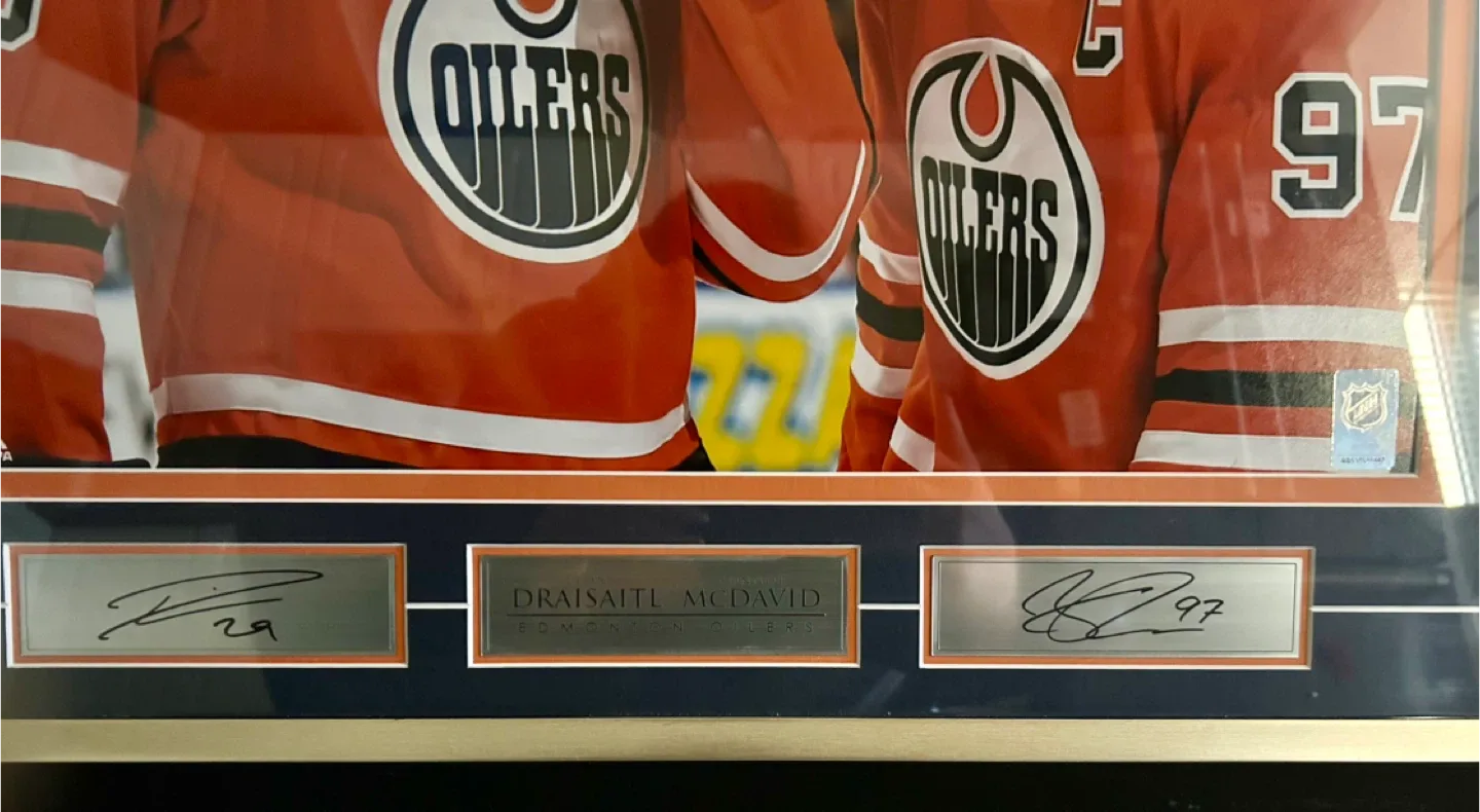 Connor McDavid and Leon Draisaitl framed print image indicator(2)