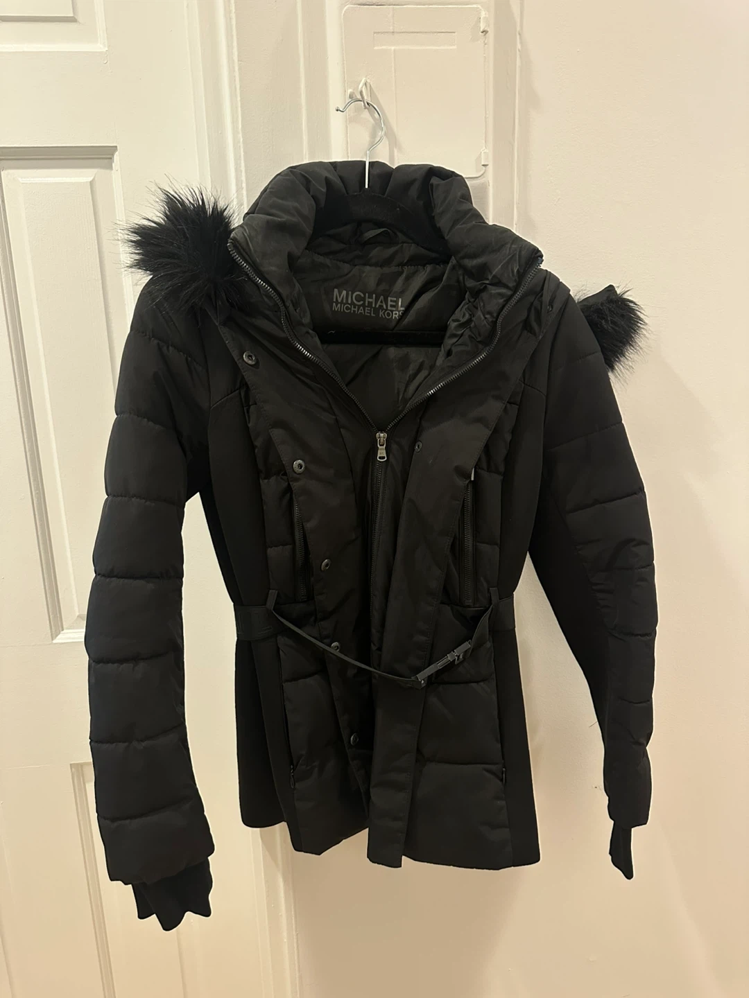 Michael Michael Kors Black Down Puffer Coat XS