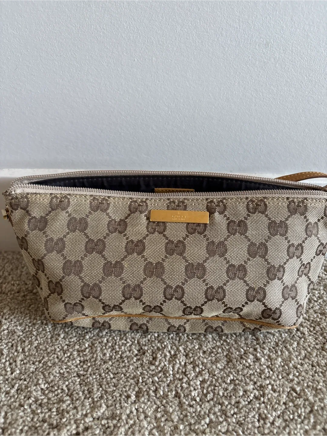 Gucci Monogram Canvas Pouch