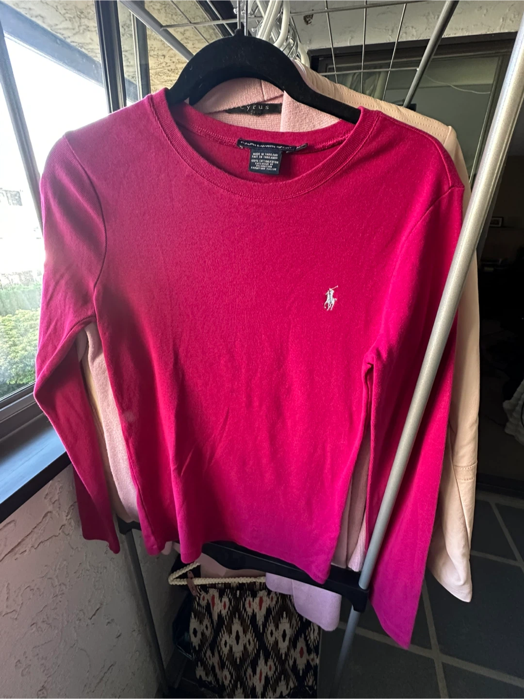 Ralph Lauren Pink Long Sleeve Top