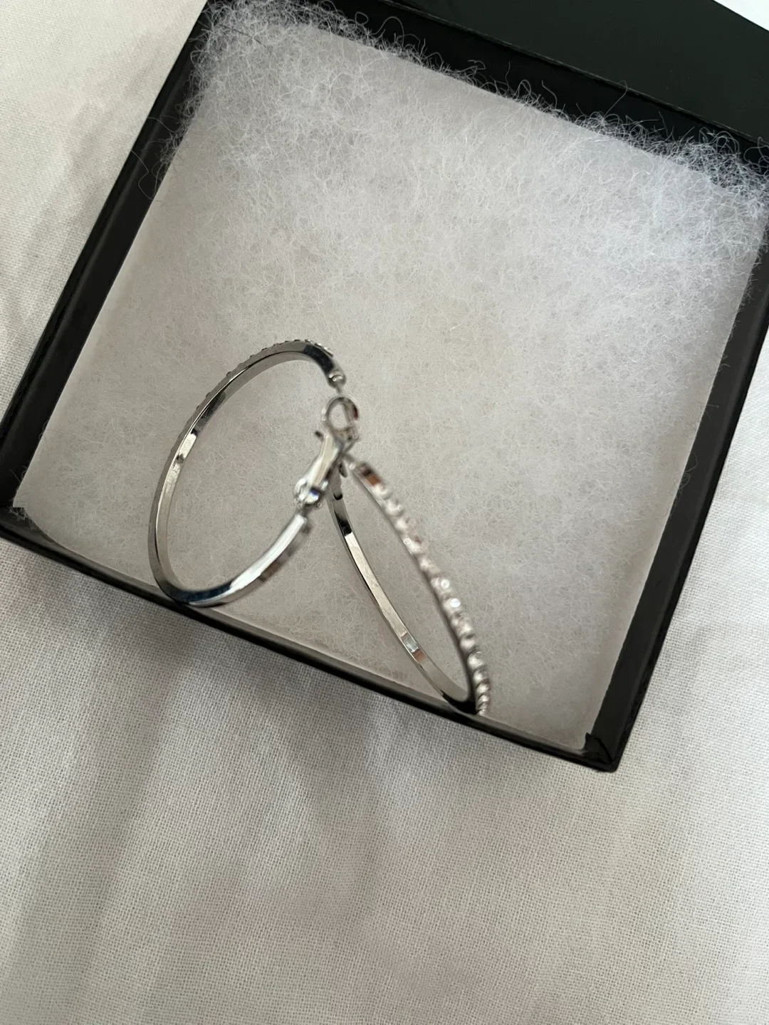 🥕Shay Lowe Silver Hoop Earrings BN IN BOX thumbnail