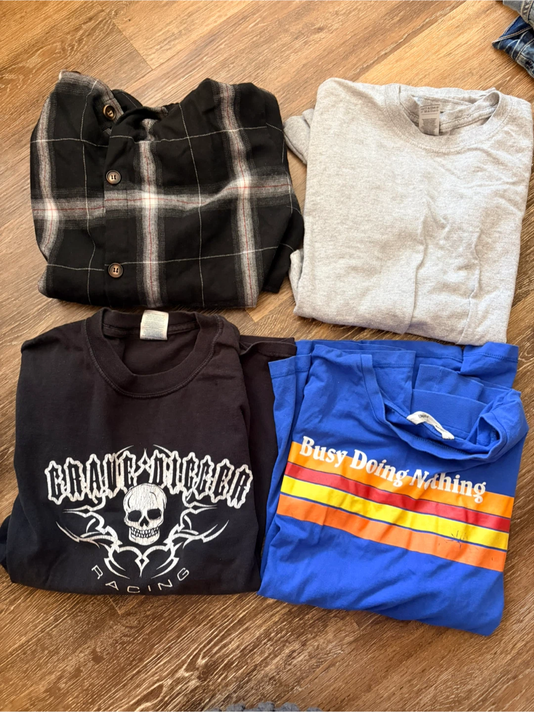 Assorted T-Shirts and Flannel