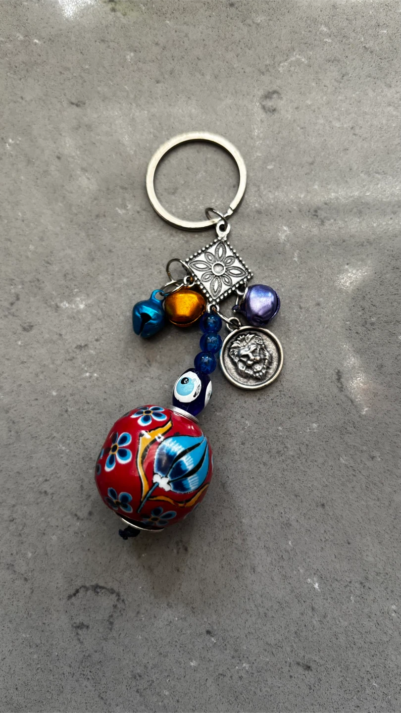 Evil Eye Key Chain From Turkey - photo 2
