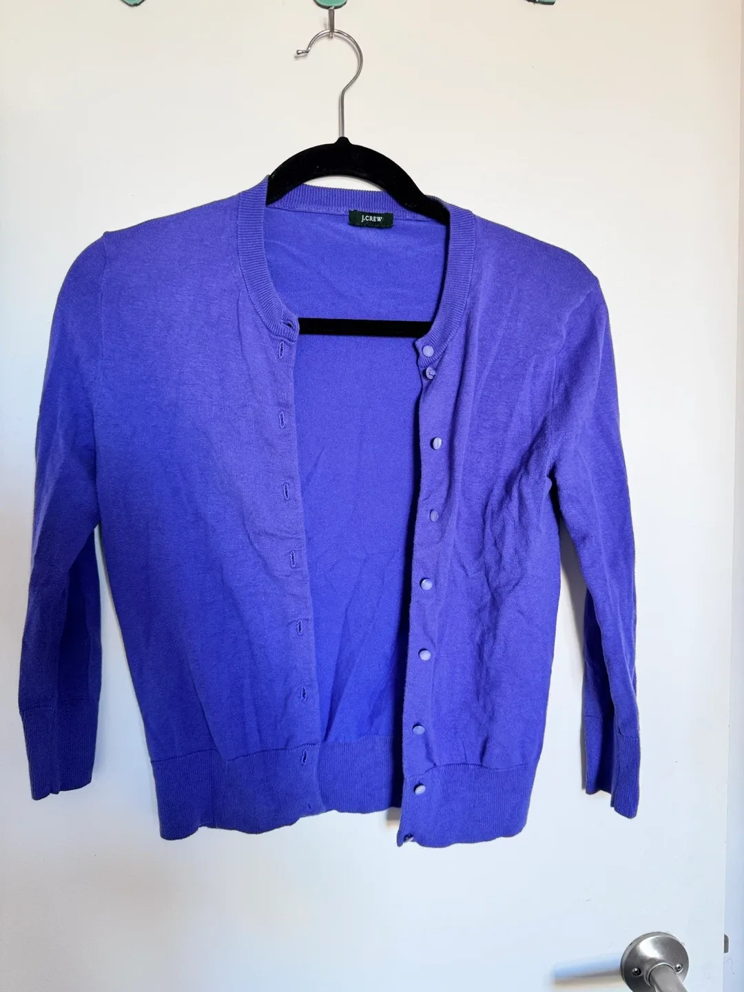 J.Crew Purple Cardigan thumbnail