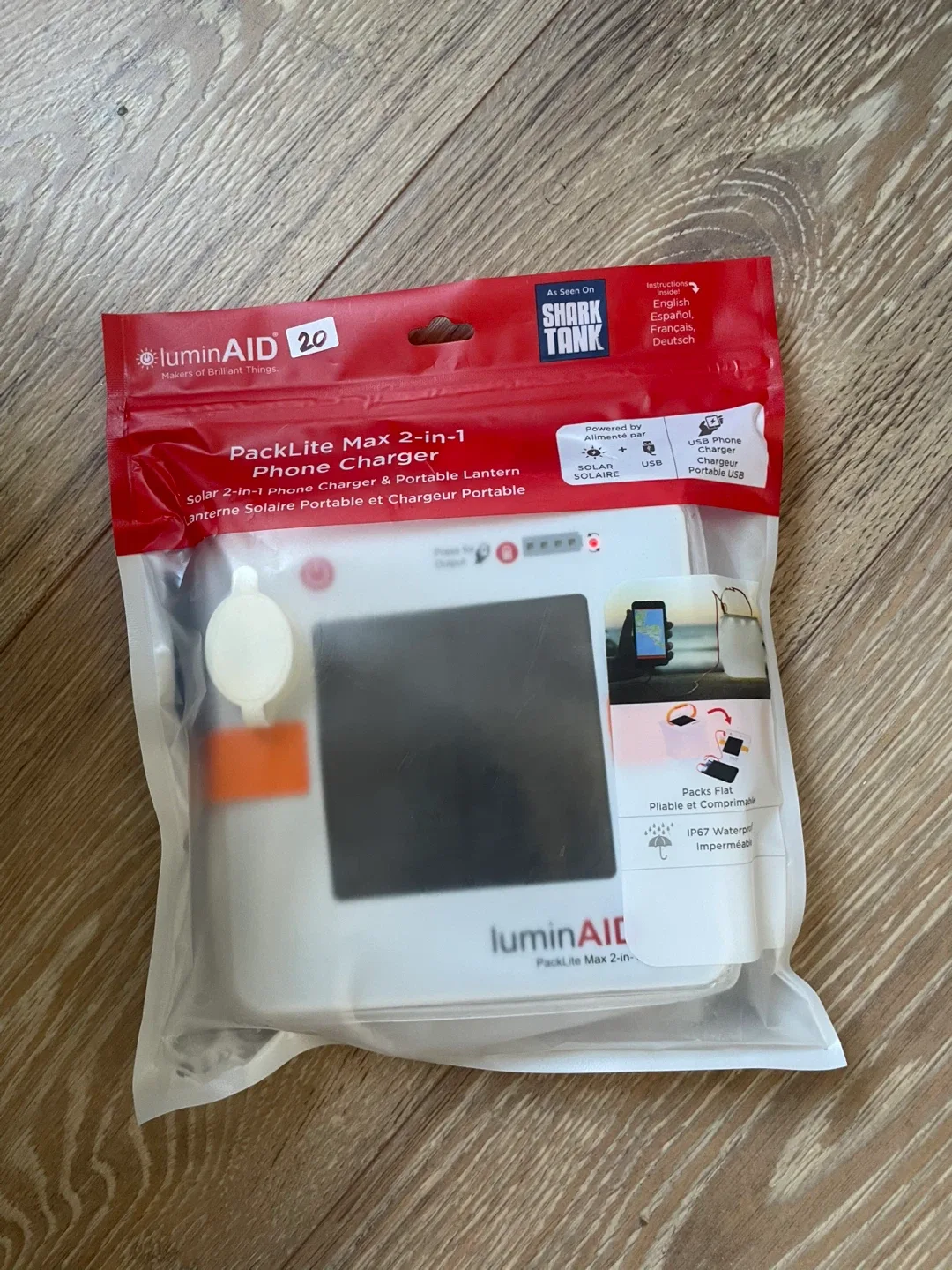 🥕LuminAID PackLite Max 2-in-1 Phone Charger - New thumbnail