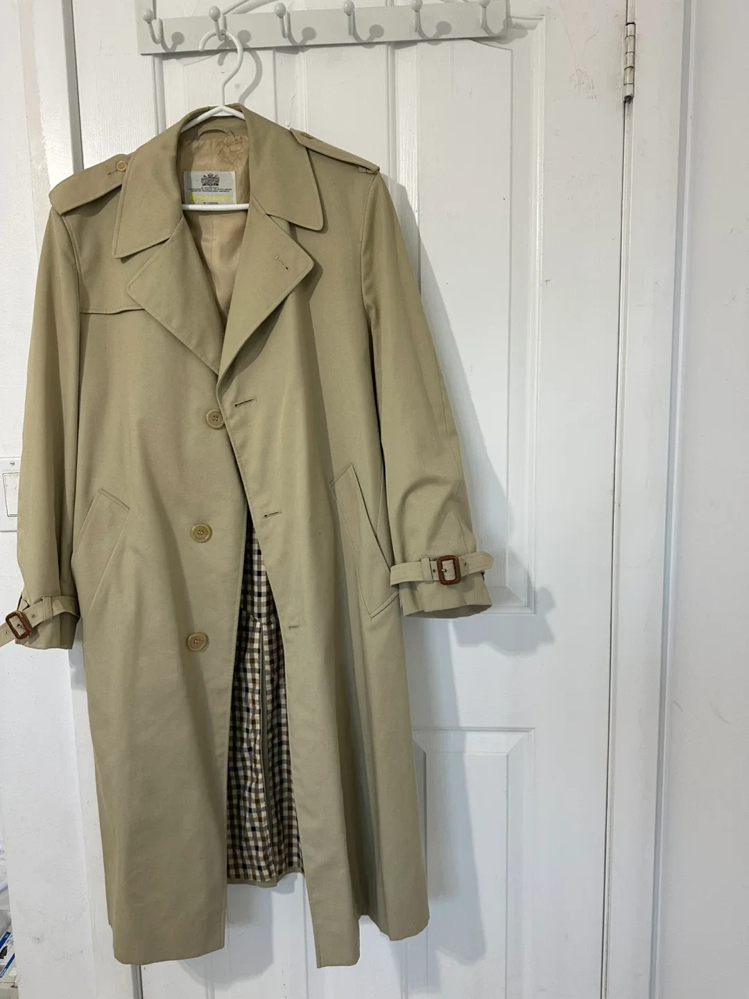 Aqua 5 Beige Trench Coat image indicator(5)