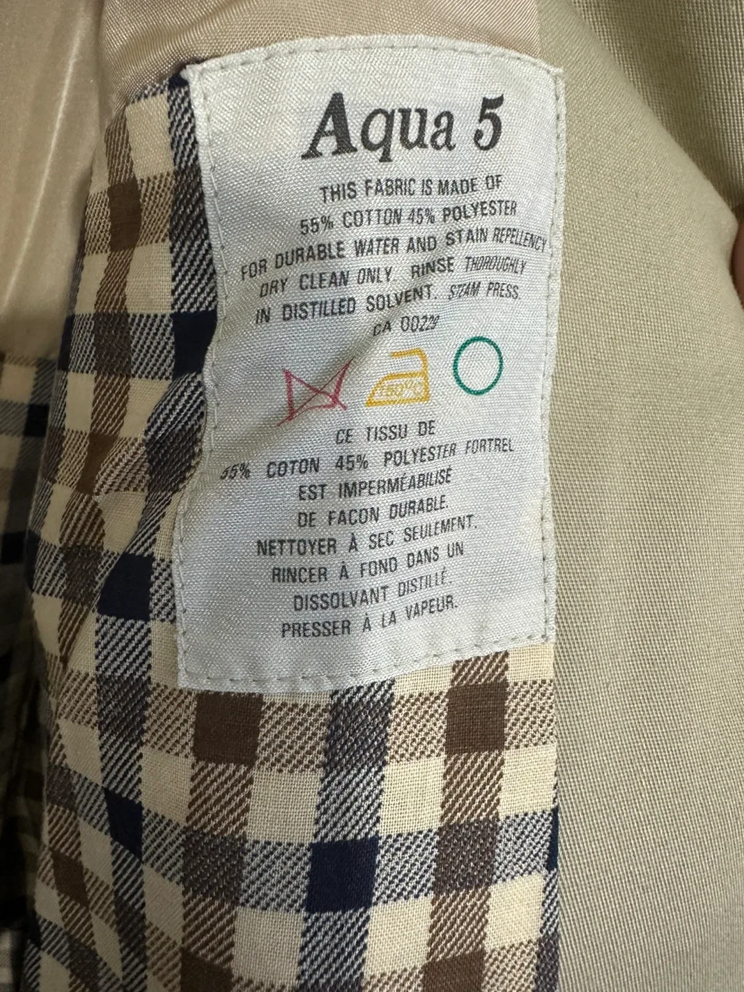 Aqua 5 Beige Trench Coat image indicator(3)