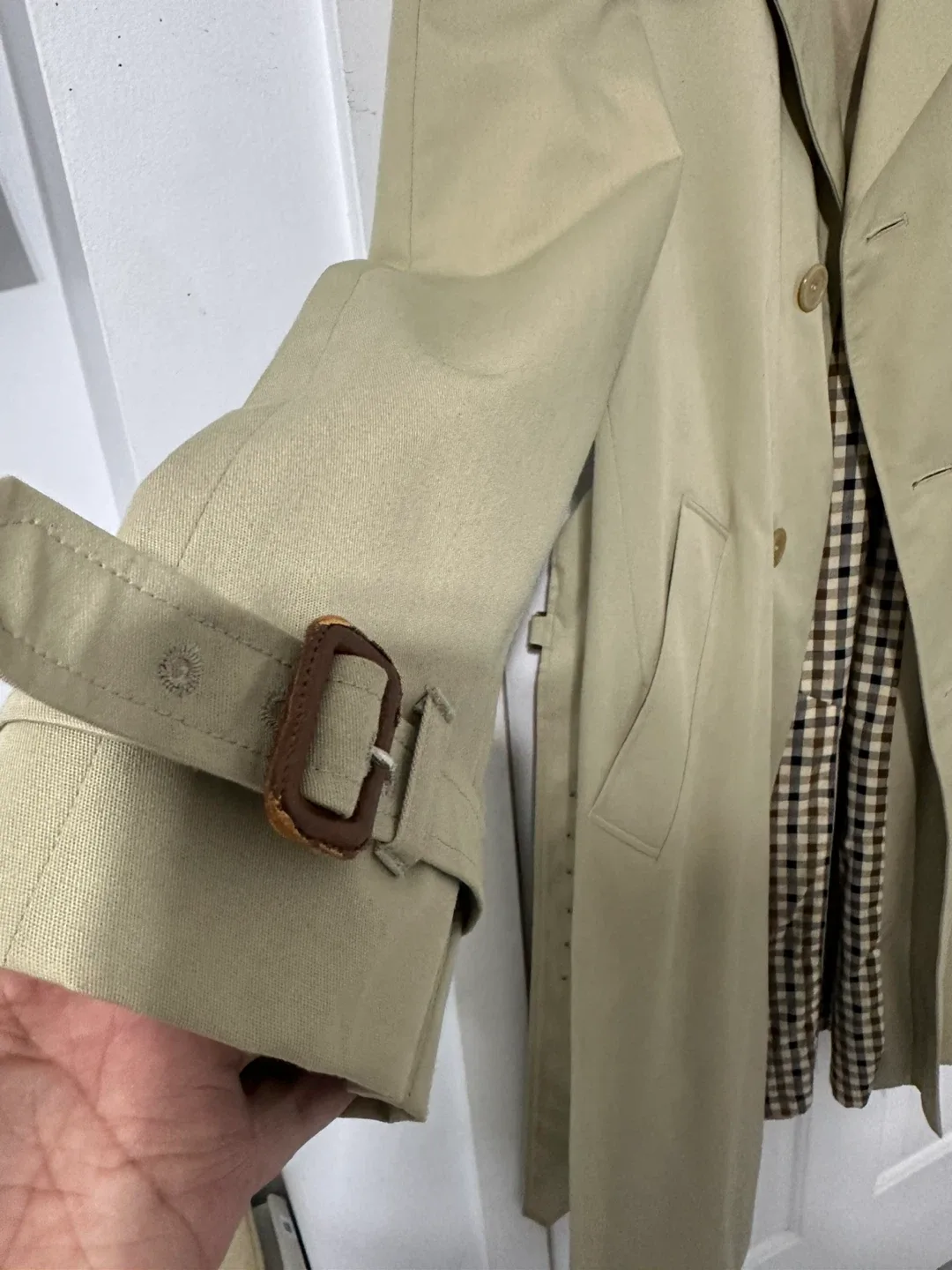 Aqua 5 Beige Trench Coat image indicator(7)