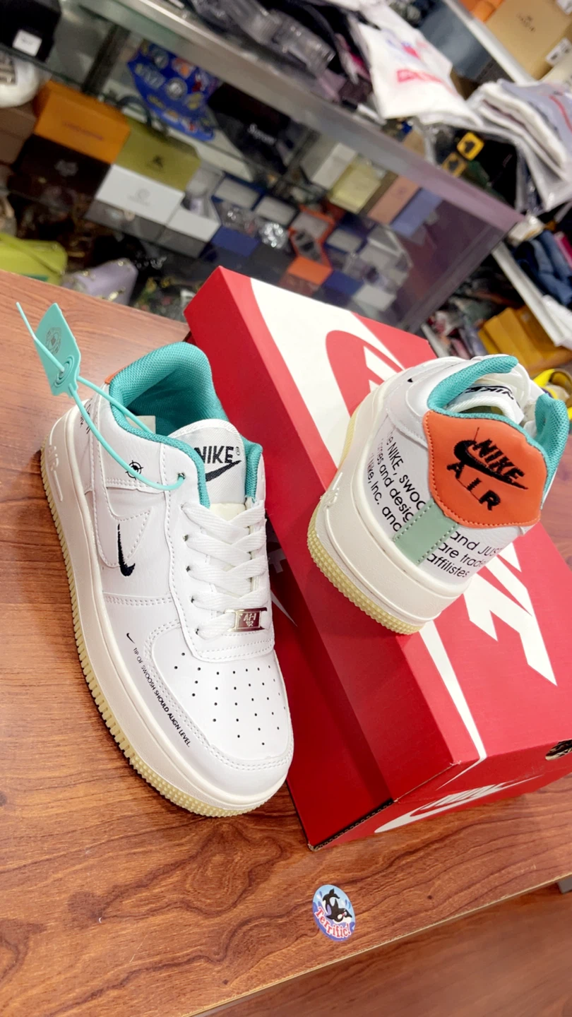 Nike Air Force 1 White Sneakers - photo 2
