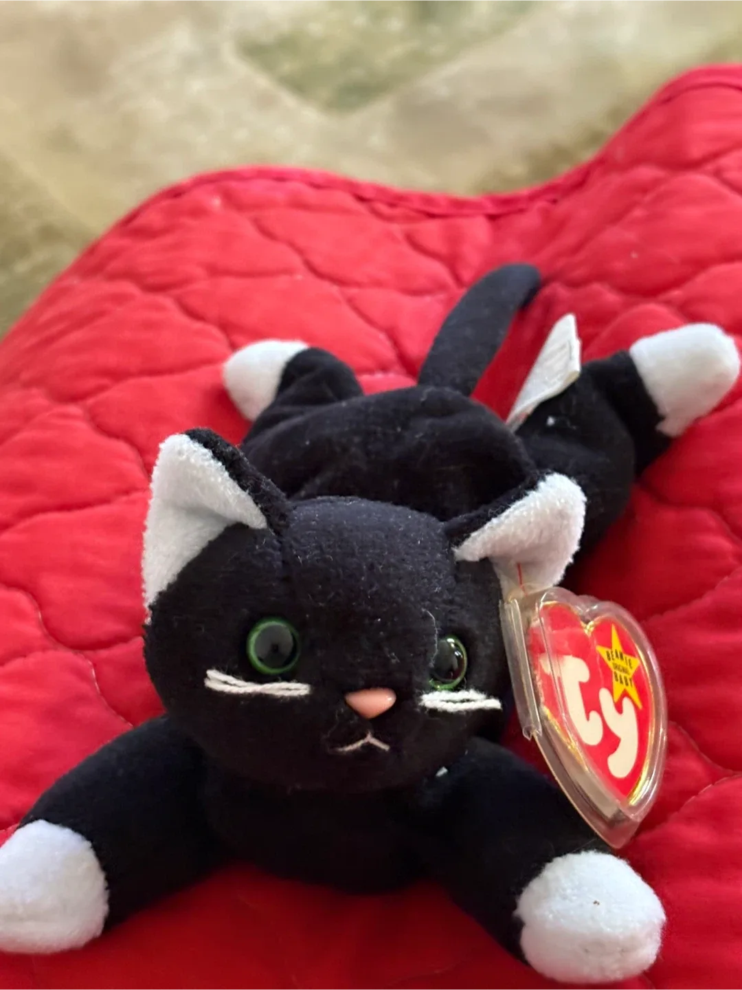 Ty Beanie Baby - Inky the Black Cat thumbnail