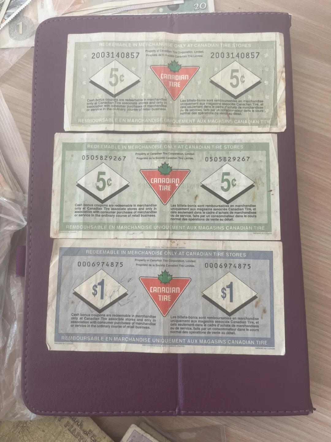 Vintage Canadian Tire Cash Bonus Coupons image indicator(3)
