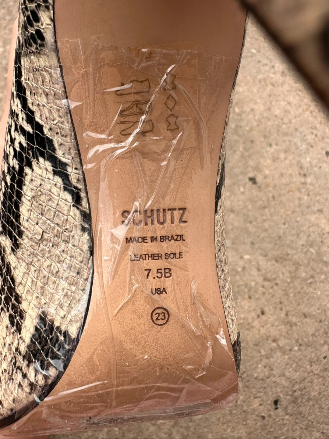 Schutz Snakeskin Knee High Boots - Size 7.5 - photo 4