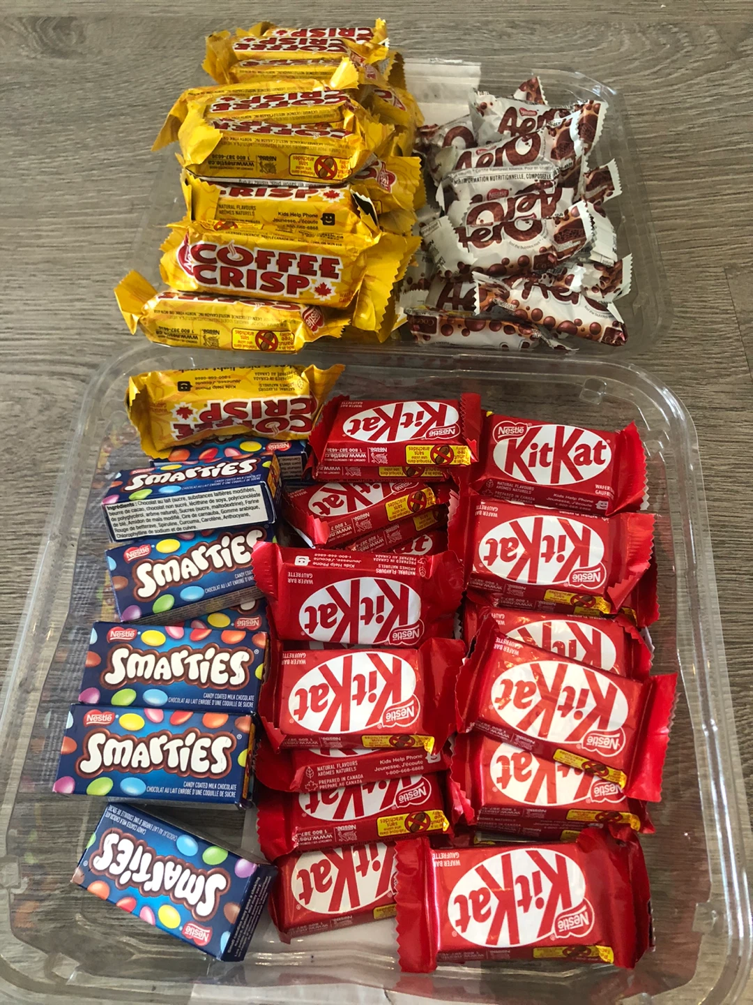 Nestle Variety Pack: KitKat, Coffee Crisp, Smarties, Aero