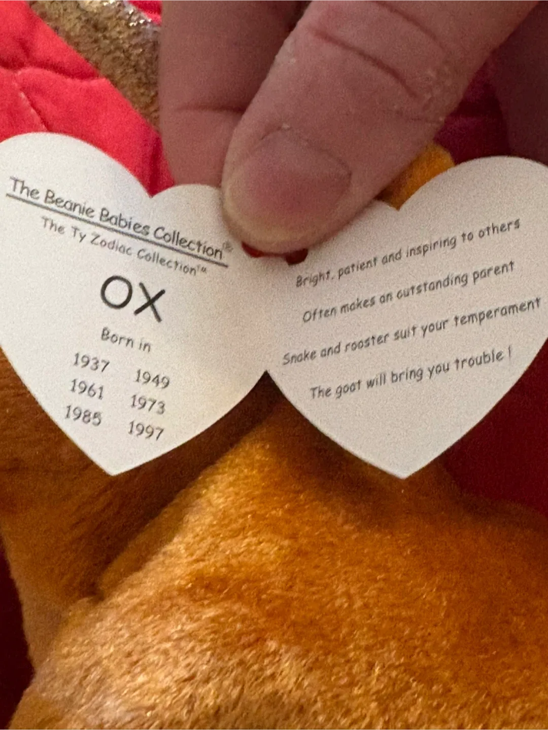 Ty Beanie Baby Zodiac Collection - Ox image indicator(2)