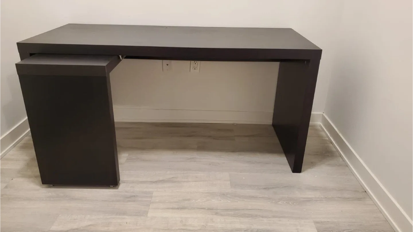 Dark Brown/Ikea Desk thumbnail