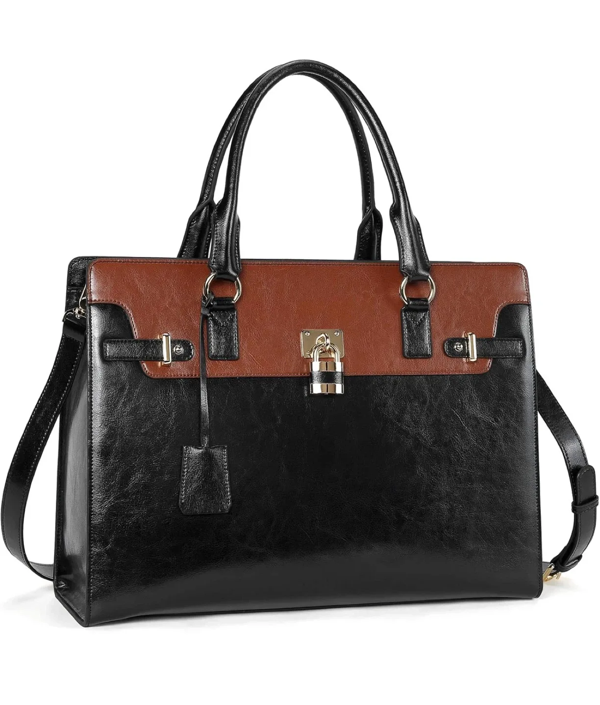 Bostanten Leather Womens Briefcase image indicator(5)