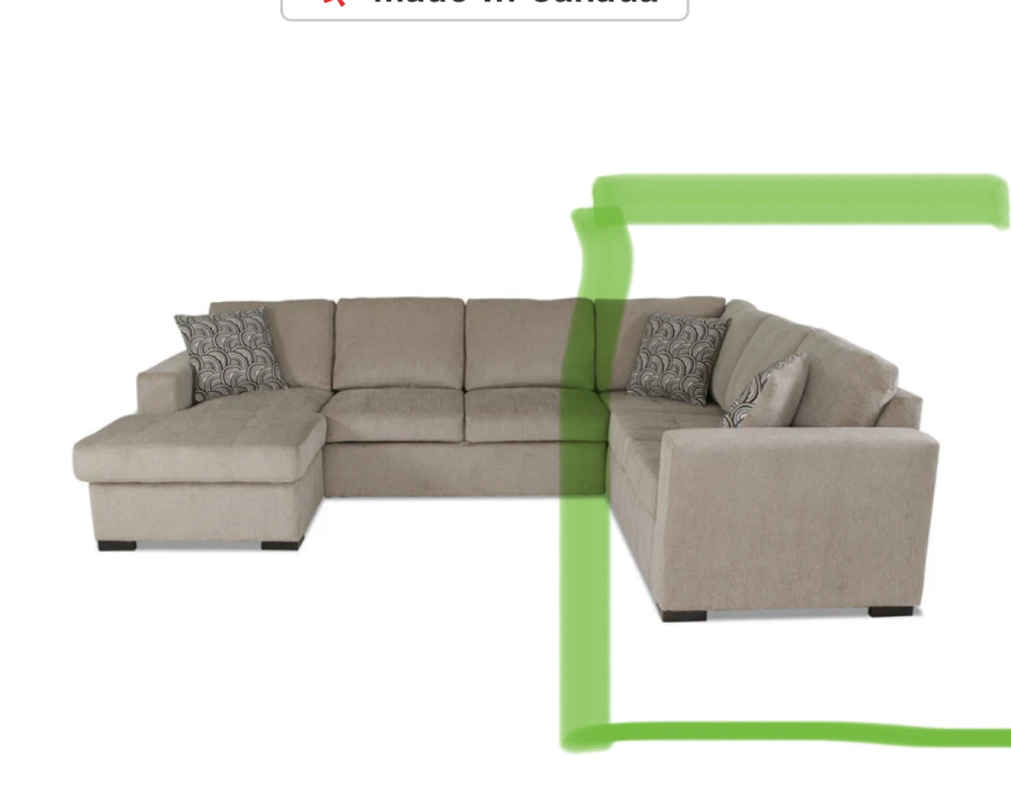 Couch  3-Seats right side with recline head rest - photo 2