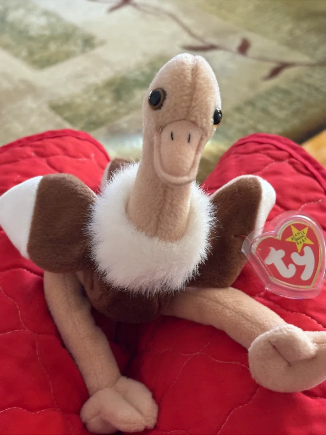 Ty Beanie Baby - Stretch the Ostrich thumbnail