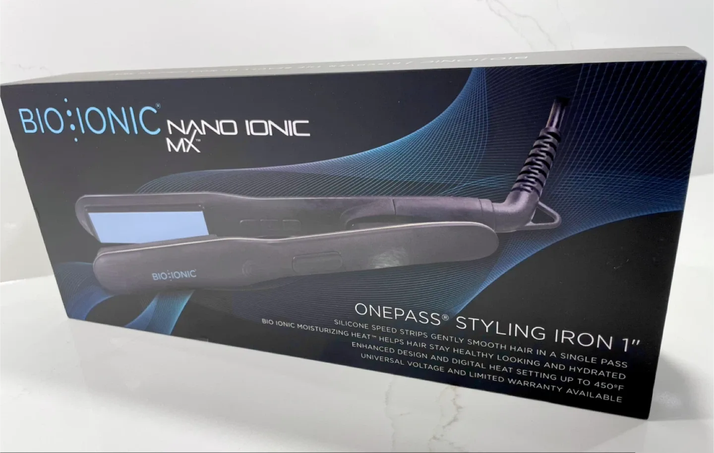AUTHENTIC BIO IONIC OnePass Flat Iron Straightener. New in Box image indicator(6)
