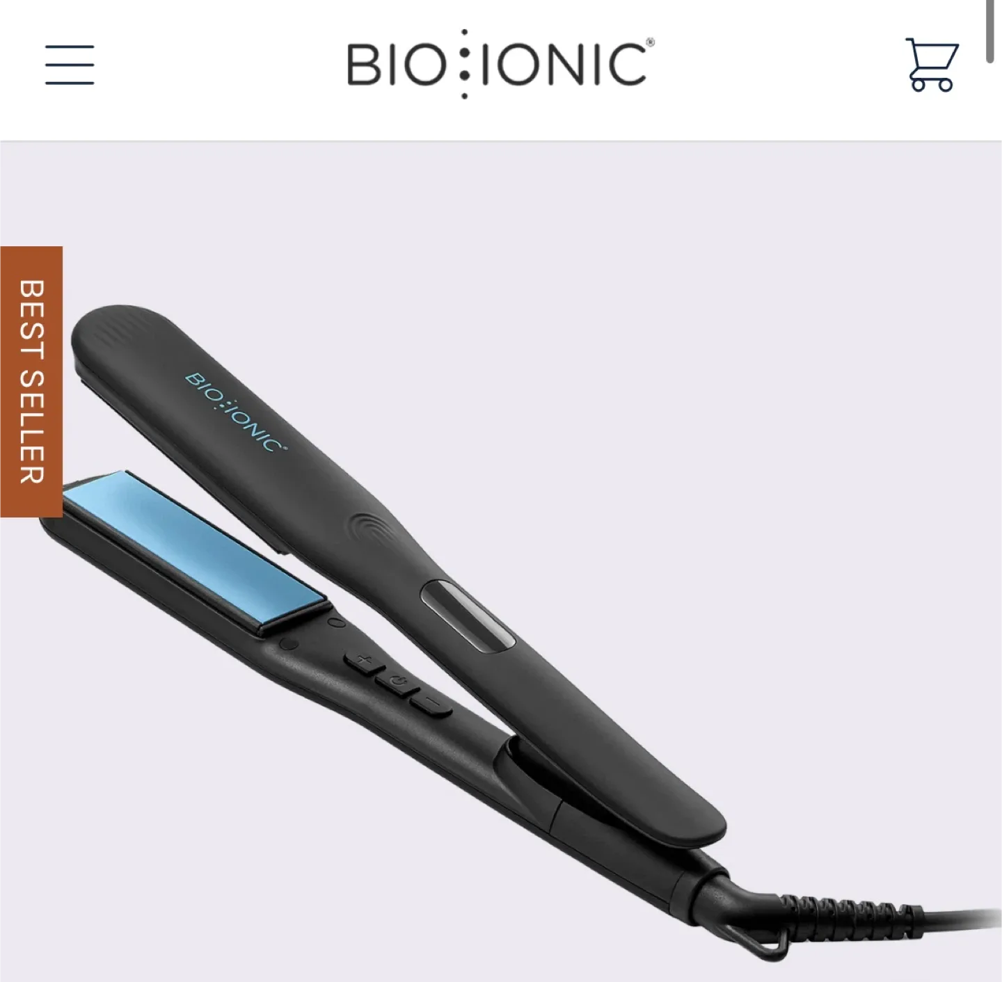 AUTHENTIC BIO IONIC OnePass Flat Iron Straightener. New in Box image indicator(2)