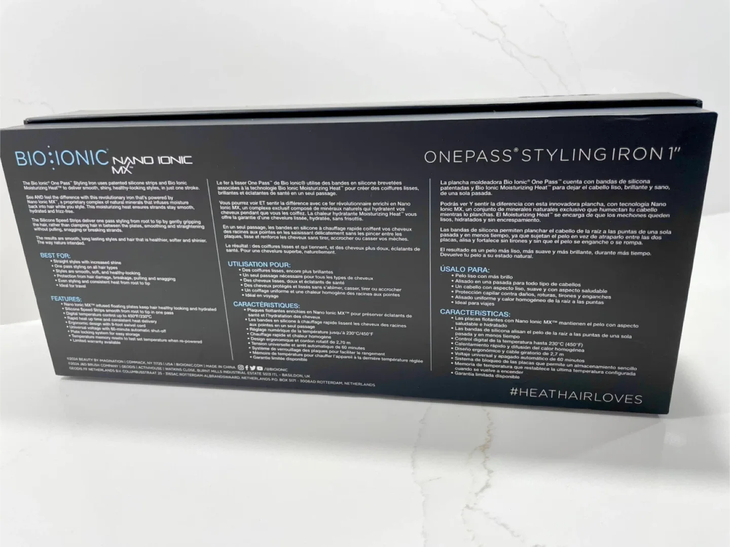 AUTHENTIC BIO IONIC OnePass Flat Iron Straightener. New in Box image indicator(7)