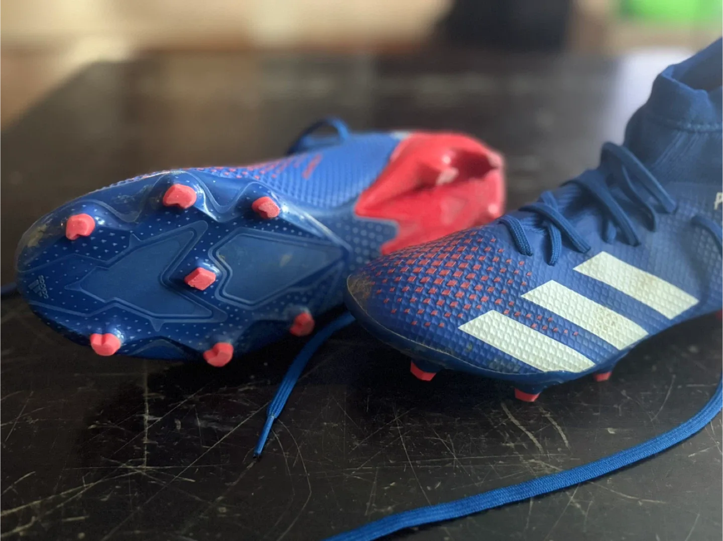 Adidas Predator Soccer Cleats - Blue & Red image indicator(2)