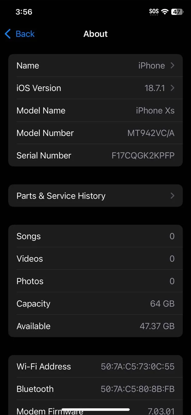 iPhone Xs 64GB Space Gray image indicator(5)